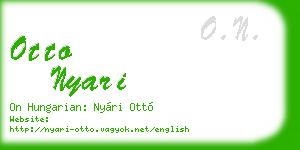 otto nyari business card